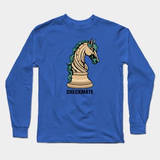 Checkmate - Horse Chess Piece Long Sleeve T-Shirt